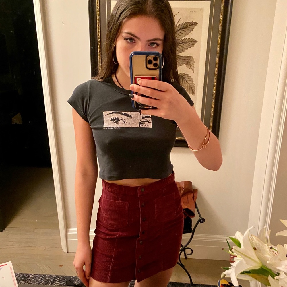 Corduroy red skirt💔